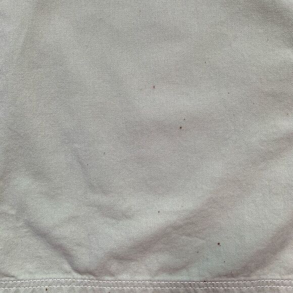 Vintage 90s Embroidered Dress Pistachio Green Pastel Pink Lightweight Denim - Picture 10 of 11